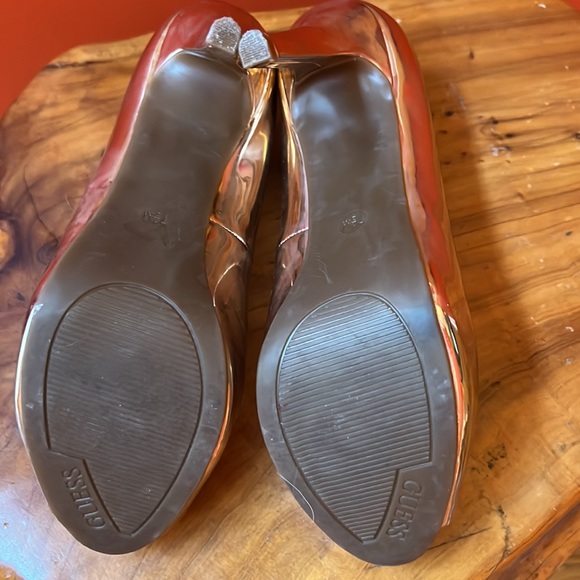 GUESS Rose Gold Open Toe Platform heels - Picture 3 of 3